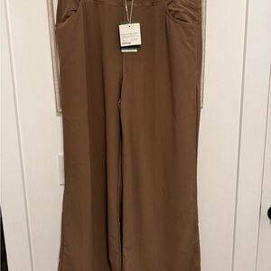 Halara Flex™ High Waisted Tummy Control Pockets Wide Leg Micro Waffle Work Pants